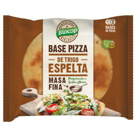 BIOCOP BASE DE PIZZA TRIGO ESPELTA 3 UNIDADES