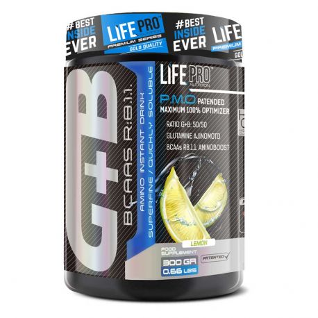 LIFE PRO BCAA + GLUTAMINA AJINOMOTO 300 G.