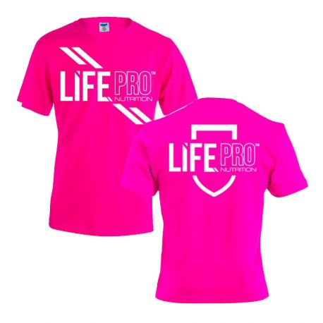 CAMISETA LIFE PRO MANGA CORTA MUJER FUCSIA